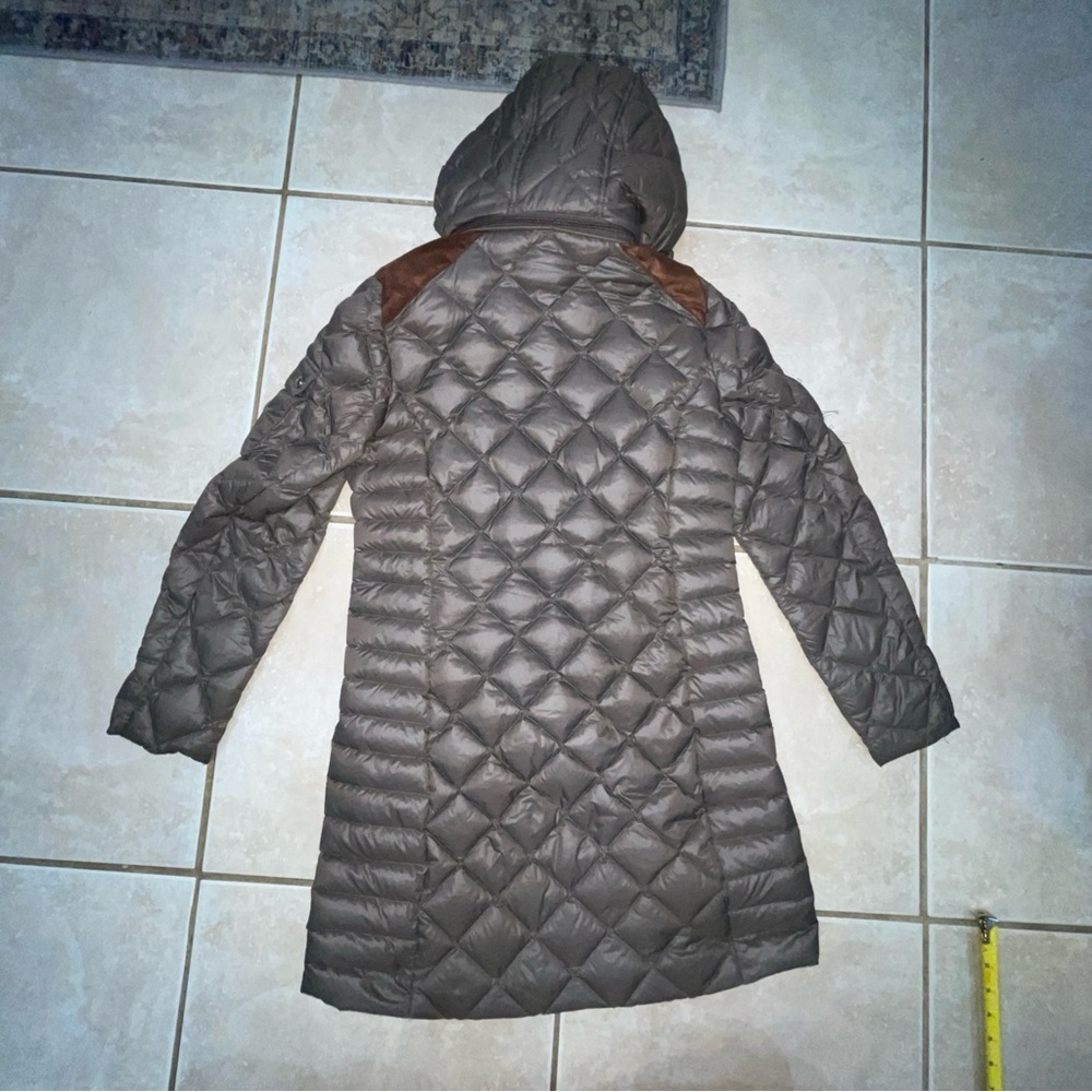 Lauren Ralph Lauren Glossy Brown Packable Down Filled Quilted Puffer Coat S - Picture 9 of 13